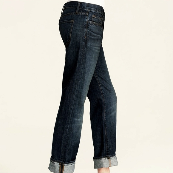 J Brand Aidan Straight Leg Boyfriend Jeans | Size 28 | Dark Blue Wash - Picture 4 of 16